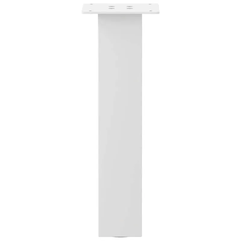 Kavos staliuko kojelės, 4 vnt., baltos, 42 cm, plienas