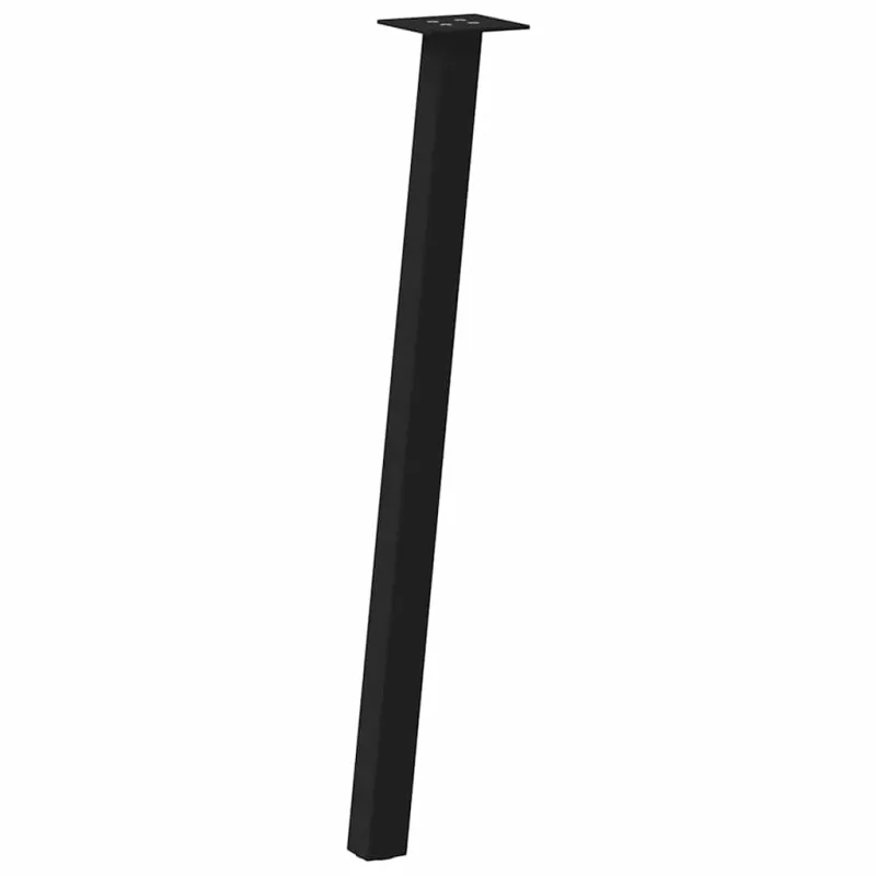 Konsolinio stalo kojos, 4 vnt., juodos, 72 cm, plienas