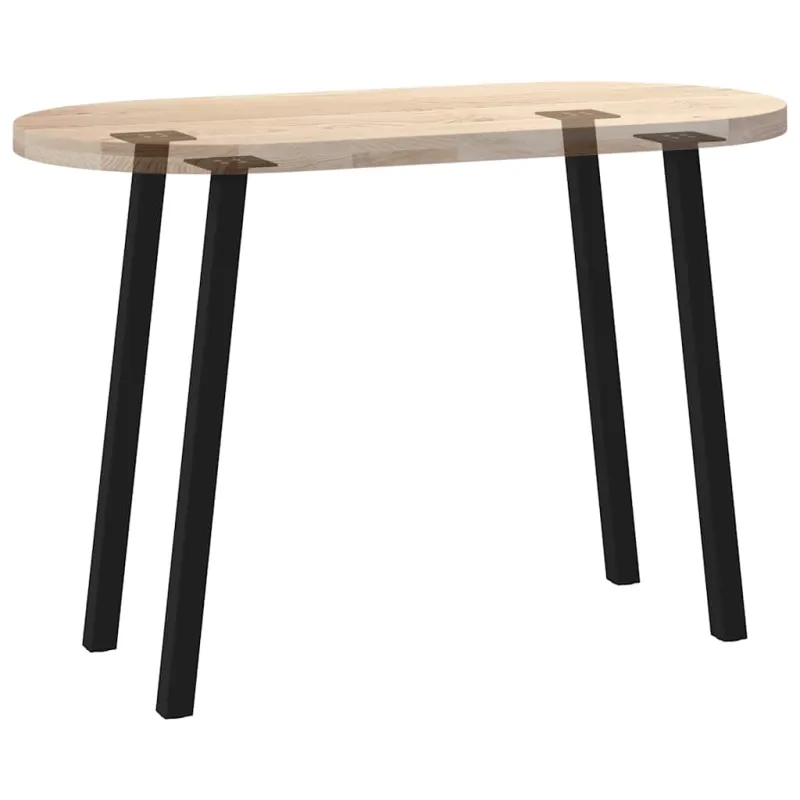 Konsolinio stalo kojos, 4 vnt., juodos, 72 cm, plienas