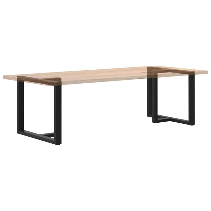 Valgomojo stalo kojelės, T formos, 2 vnt., juodos, 100x35x(72-73) cm, plienas
