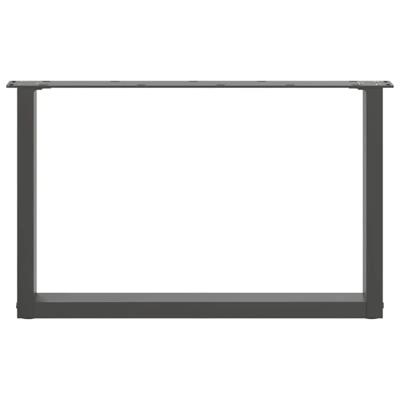Kavos staliuko kojelės, 2 vnt., antracito spalvos, 70x(42-43) cm, plienas