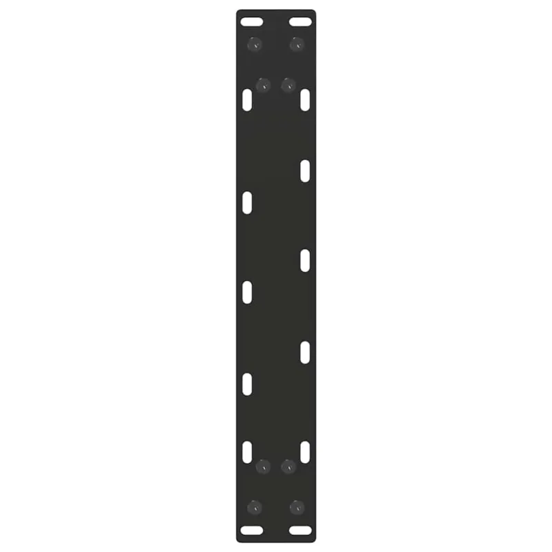 Kavos staliuko kojelės, 2 vnt., juodos, 40x(30-31) cm, plienas, U formos