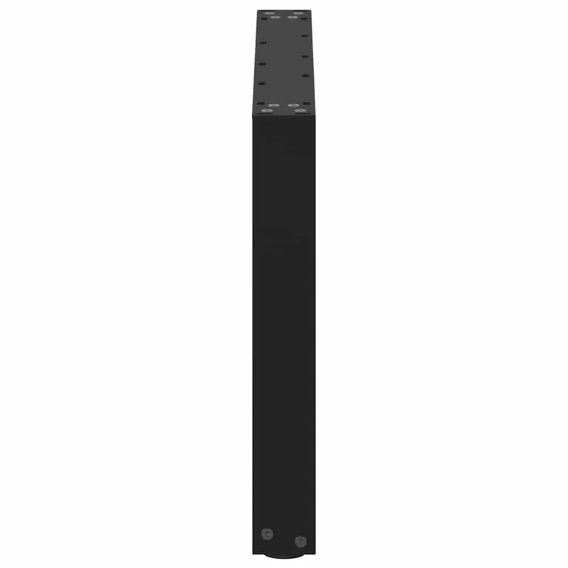 Kavos staliuko kojelės, 2 vnt., juodos, 70x(42-43) cm, plienas, U formos