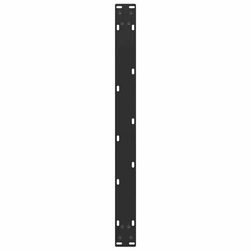 Kavos staliuko kojelės, 2 vnt., juodos, 70x(42-43) cm, plienas, U formos