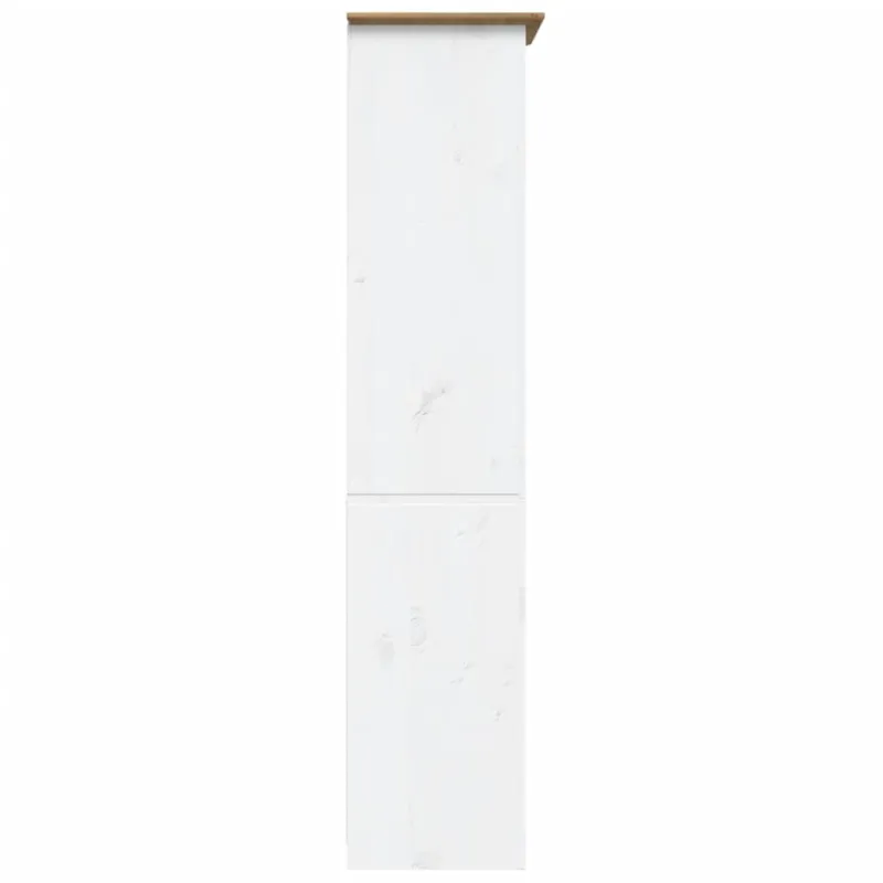 Knygų spinta BODO, ruda, 82x40x173 cm, pušies medienos masyvas