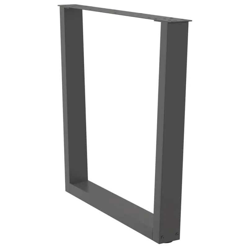 Valgomojo stalo kojos, 3 vnt., antracito spalvos, 90x(72-73,3) cm, plienas