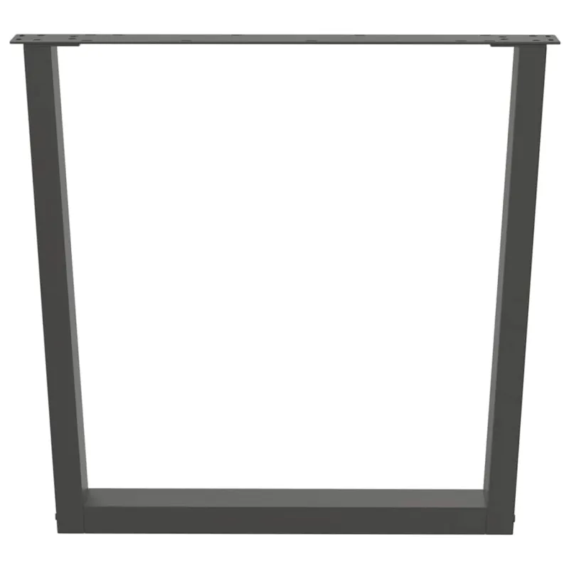Valgomojo stalo kojos, 3 vnt., antracito spalvos, 90x(72-73,3) cm, plienas