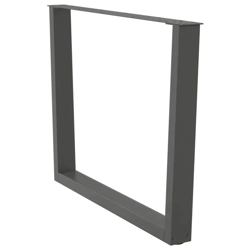 Valgomojo stalo kojos, V formos, 2 vnt., antracito spalvos, 100x(72-73,3) cm, plienas