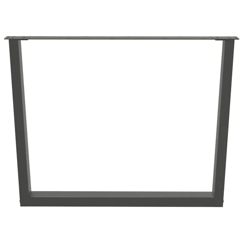 Valgomojo stalo kojos, V formos, 2 vnt., antracito spalvos, 100x(72-73,3) cm, plienas