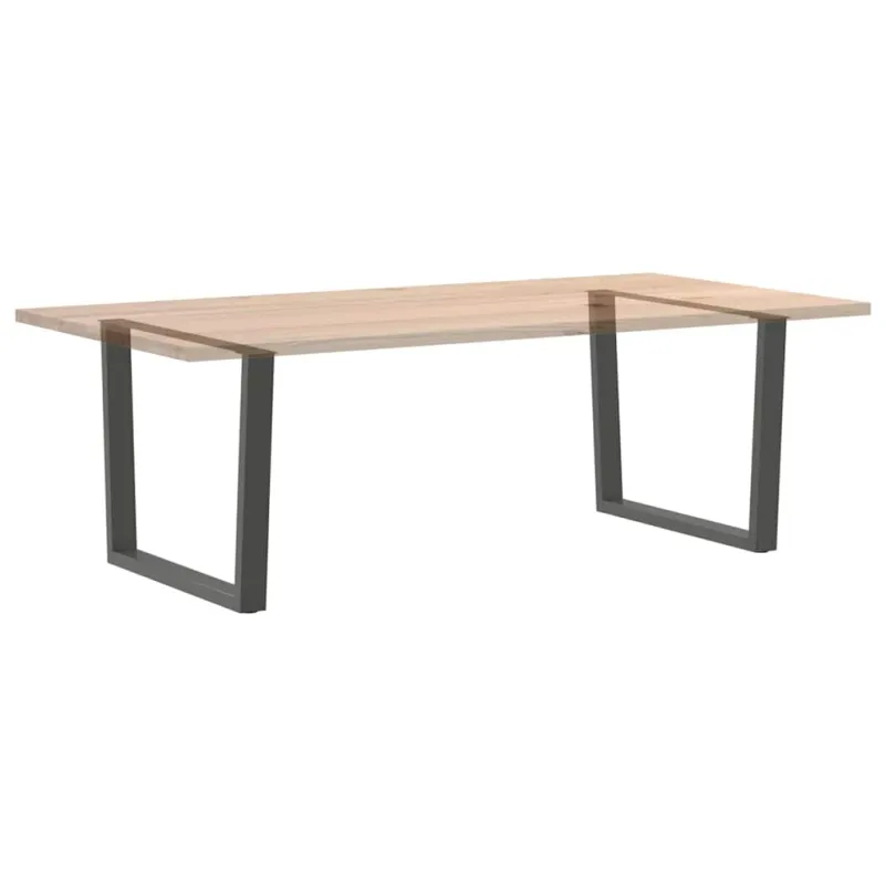 Valgomojo stalo kojos, V formos, 2 vnt., antracito spalvos, 100x(72-73,3) cm, plienas