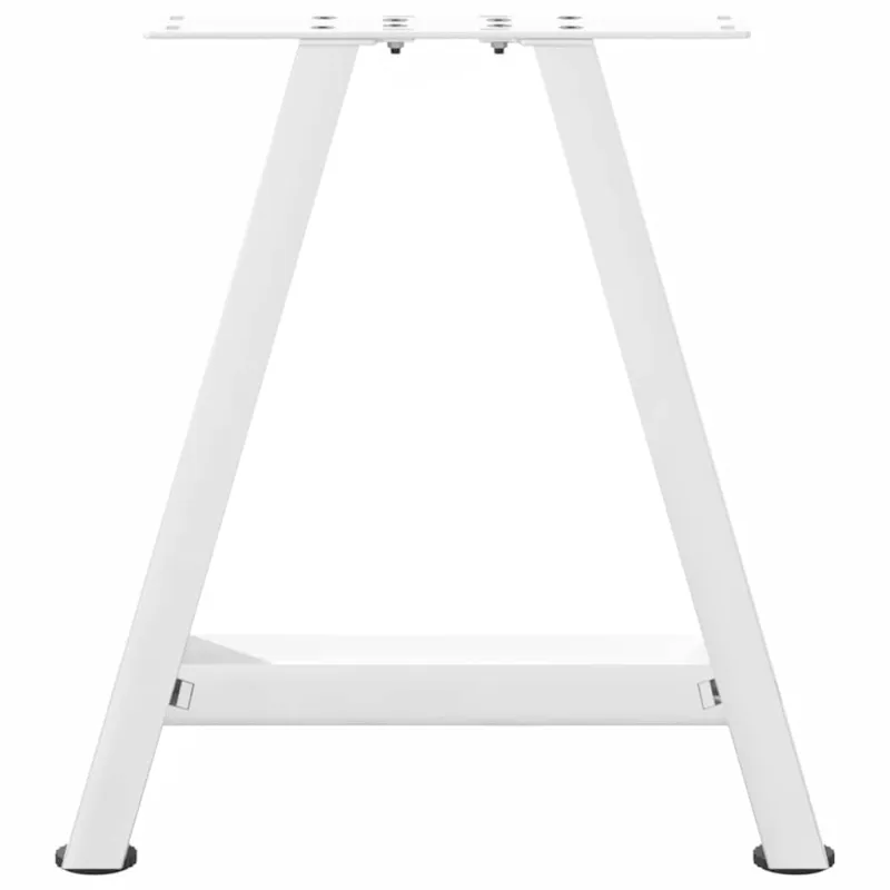 Kavos staliuko kojelės, A formos, 2 vnt., baltos, 50x(42-43) cm, plienas