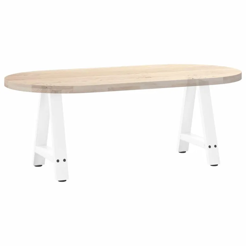 Kavos staliuko kojelės, A formos, 2 vnt., baltos, 50x(42-43) cm, plienas