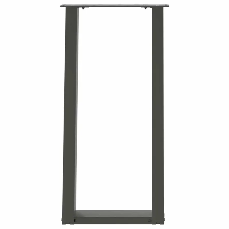 Konsolinio stalo kojos, U formos, 2 vnt., antracito spalvos, 38x(72-73) cm, plienas