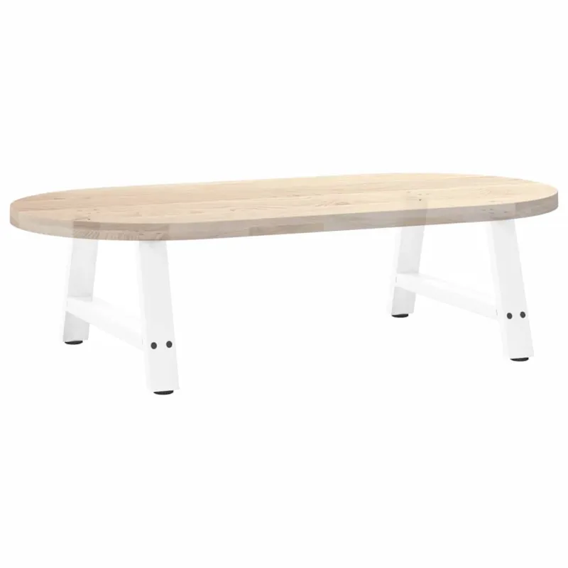 Kavos staliuko kojelės, 2 vnt., baltos, 70x(30-31) cm, plienas, A formos