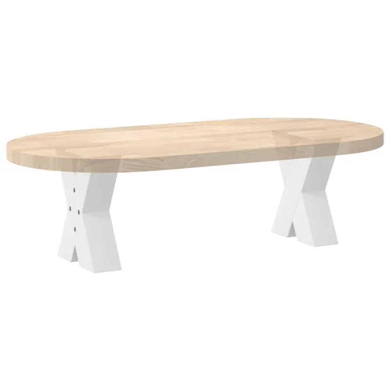 Kavos staliuko kojelės, 2 vnt., baltos, 30x(30-31) cm, plienas, X formos
