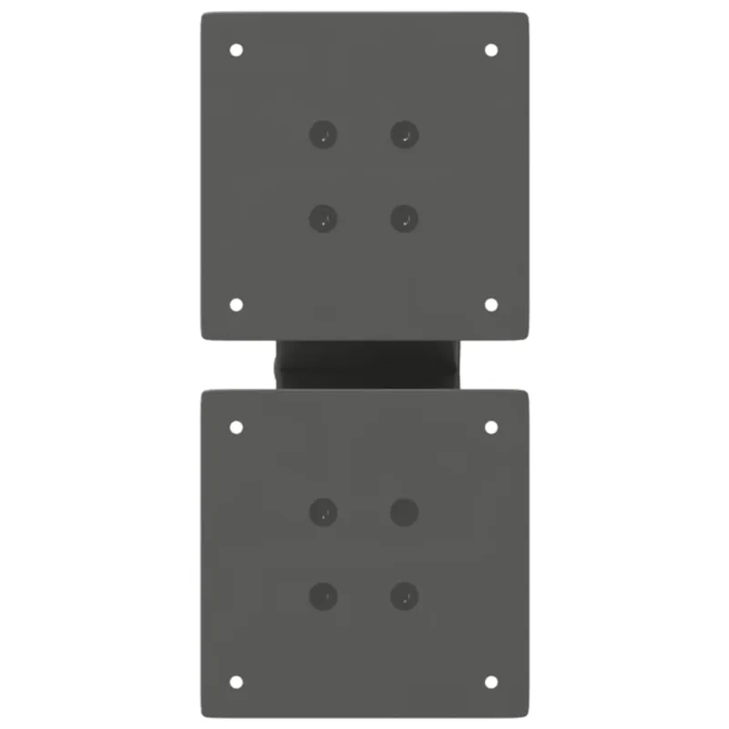 Kavos staliuko kojelės, 2 vnt., antracito spalvos, 40x(30-31) cm, plienas