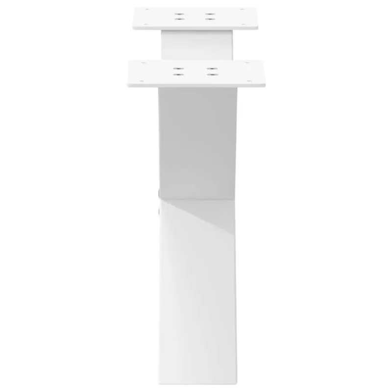 Kavos staliuko kojelės, 2 vnt., baltos, 60x(30-31) cm, plienas, X formos