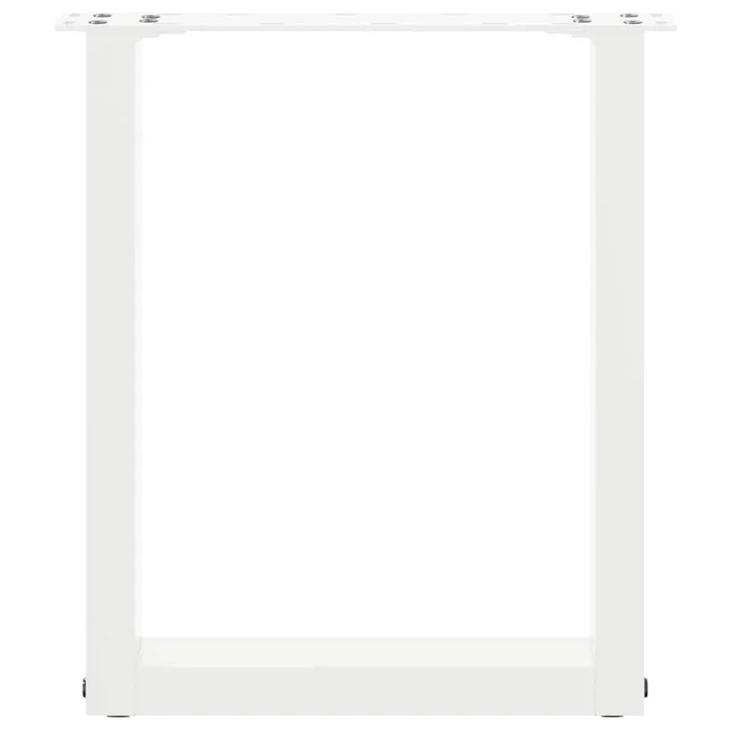 Kavos staliuko kojelės, 2 vnt., baltos, 38x(42-43) cm, plienas, U formos