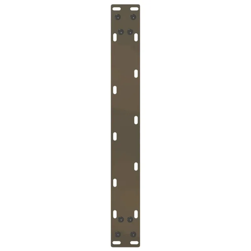 Kavos staliuko kojelės, U formos, 2 vnt., natūralus plienas, 50x(30-31) cm, plienas