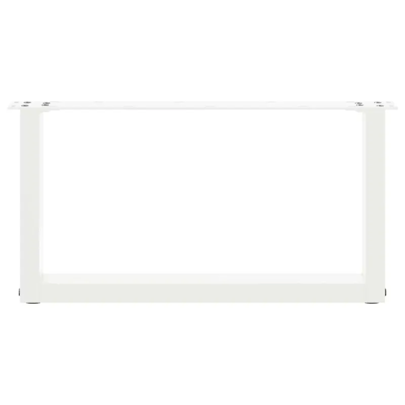 Kavos staliuko kojelės, 2 vnt., baltos, 70x(30-31) cm, plienas, U formos
