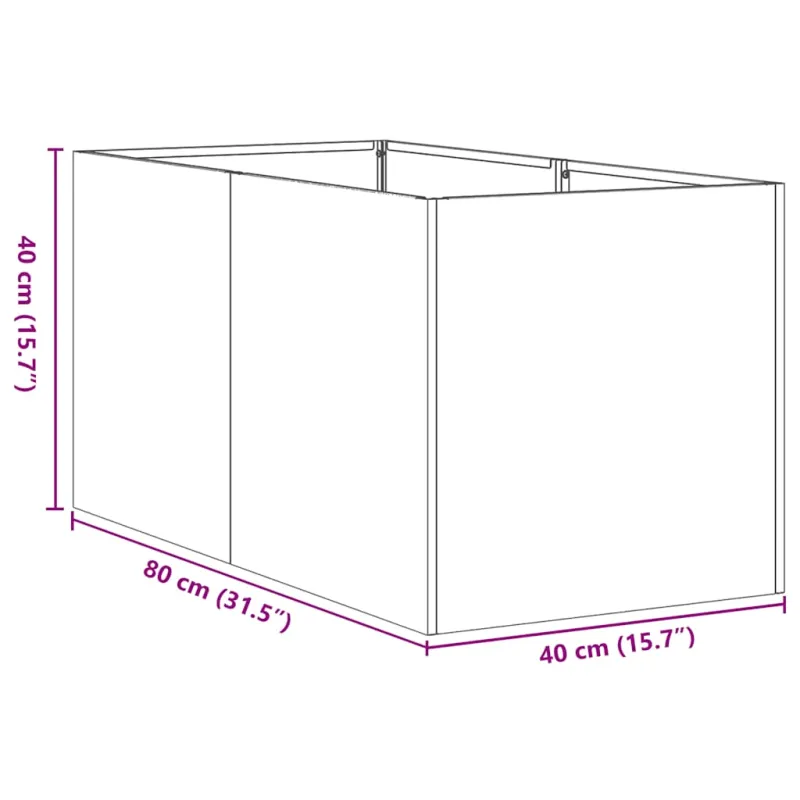 Lovelis, 40x80x40cm, galvanizuotas plienas