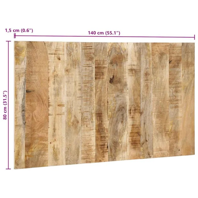 galvūgalis 140 cm Tvirtas neapdorotas medis Mango