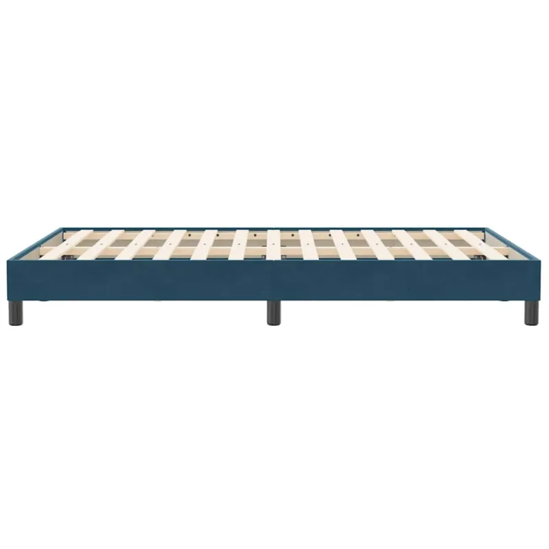 Lovos rėmas be čiužinio Tamsiai mėlynas 120x210 cm aksomas