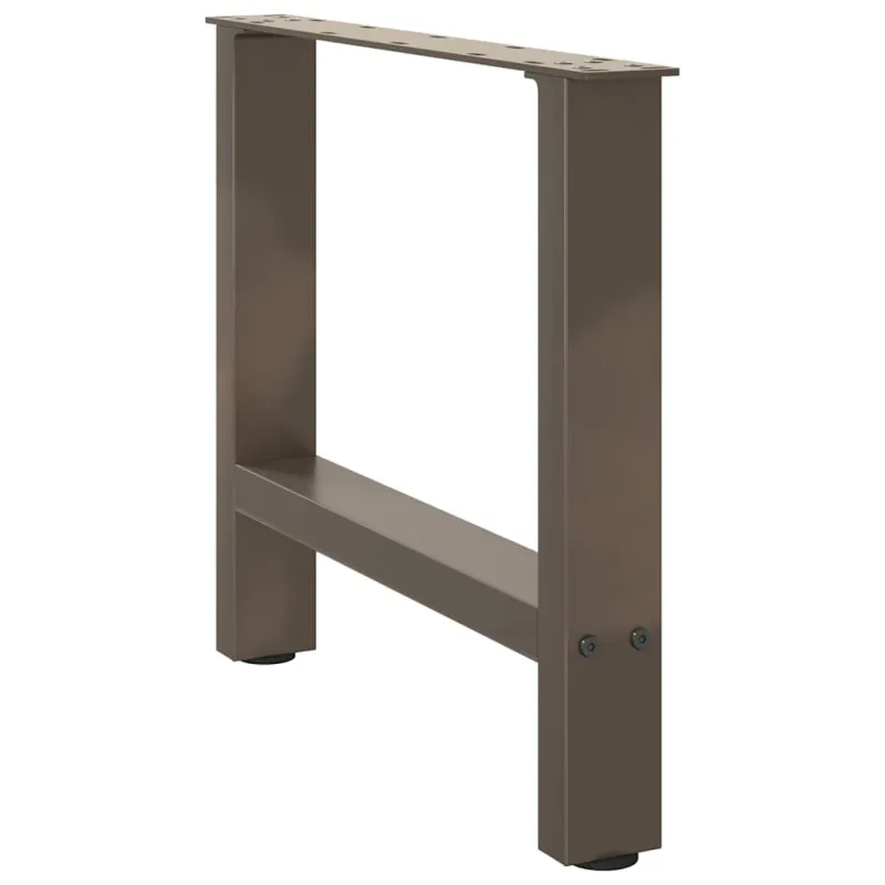 Kavos staliuko kojelės, 2 vnt., 50x(42-43) cm, natūralus plienas