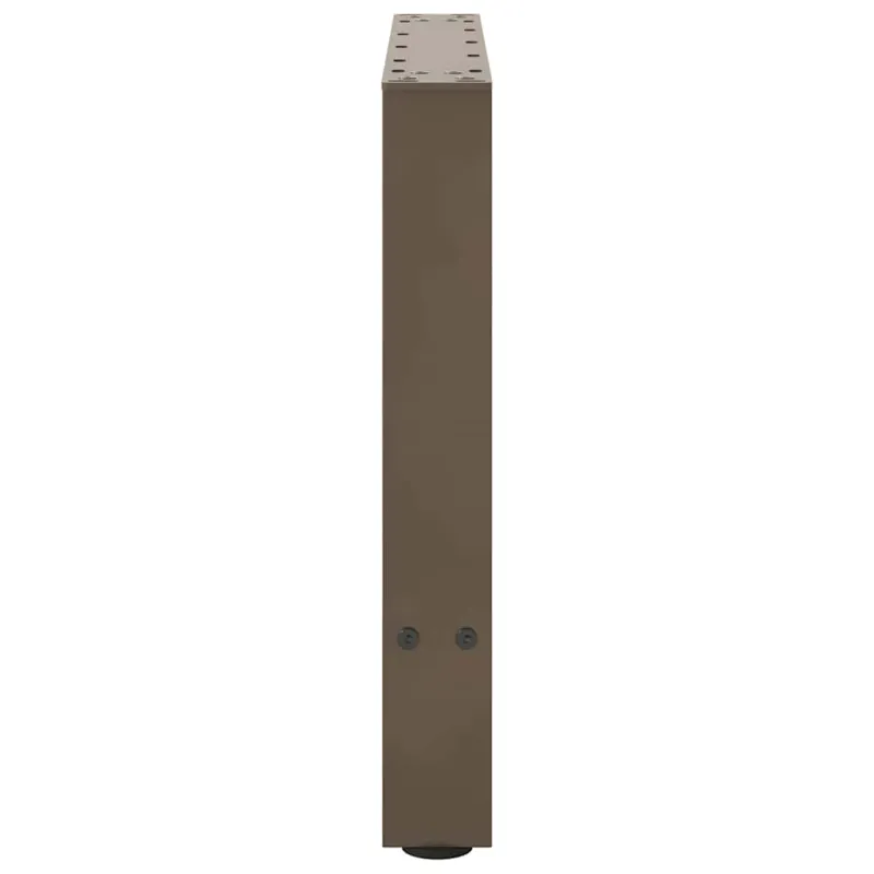 Kavos staliuko kojelės, 2 vnt., 50x(42-43) cm, natūralus plienas