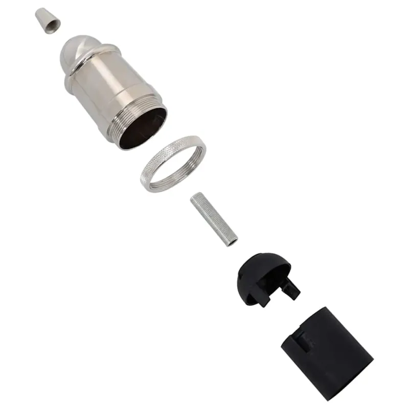 lempų laikikliai 2 vnt Satin Nickel E27