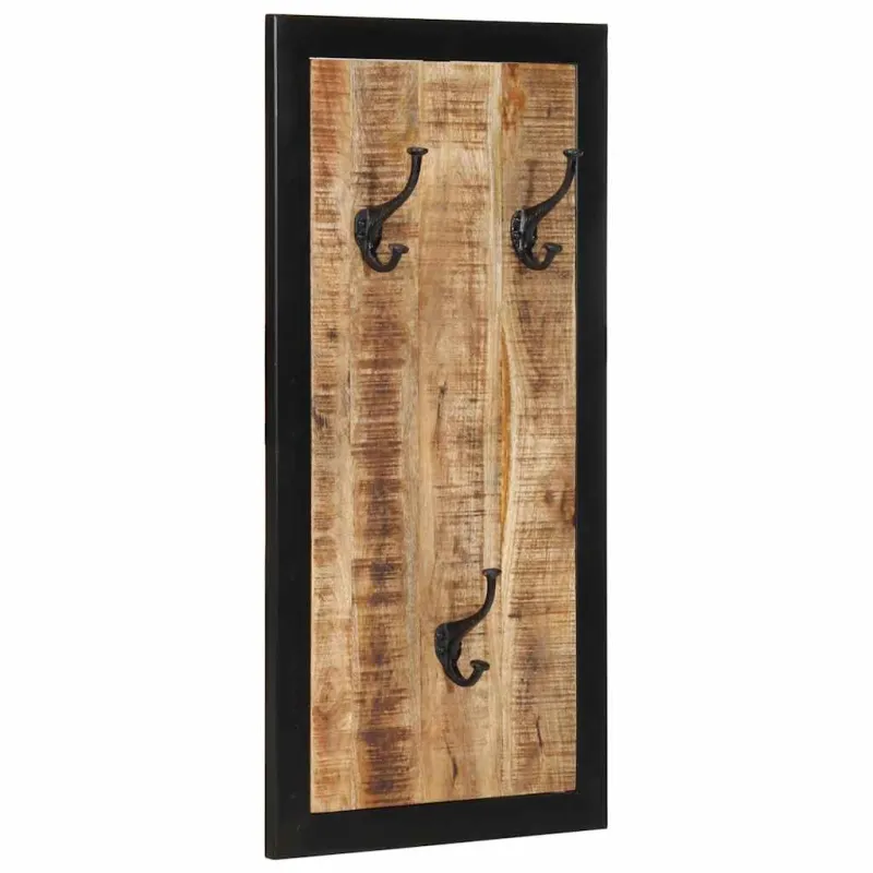 paltų kabykla 40x2x80 cm Tvirtas neapdorotos medienos mangas