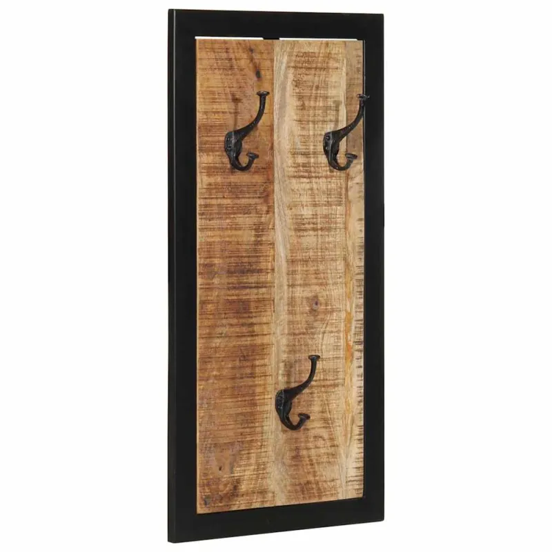 paltų kabykla 40x2x80 cm Tvirtas neapdorotos medienos mangas