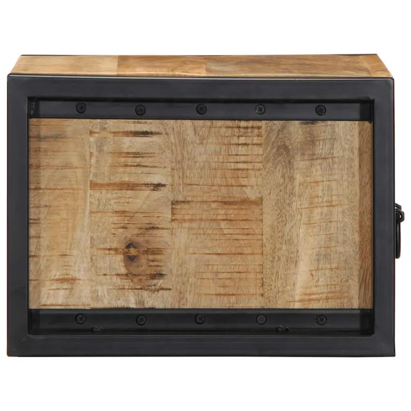 Spintelė prie lovos 40x35x25 cm Tvirtas neapdorotas medis Mango