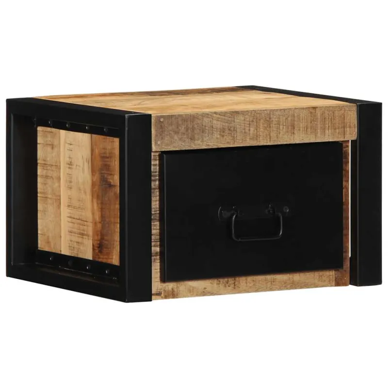 Spintelė prie lovos 40x35x25 cm Tvirtas neapdorotas medis Mango