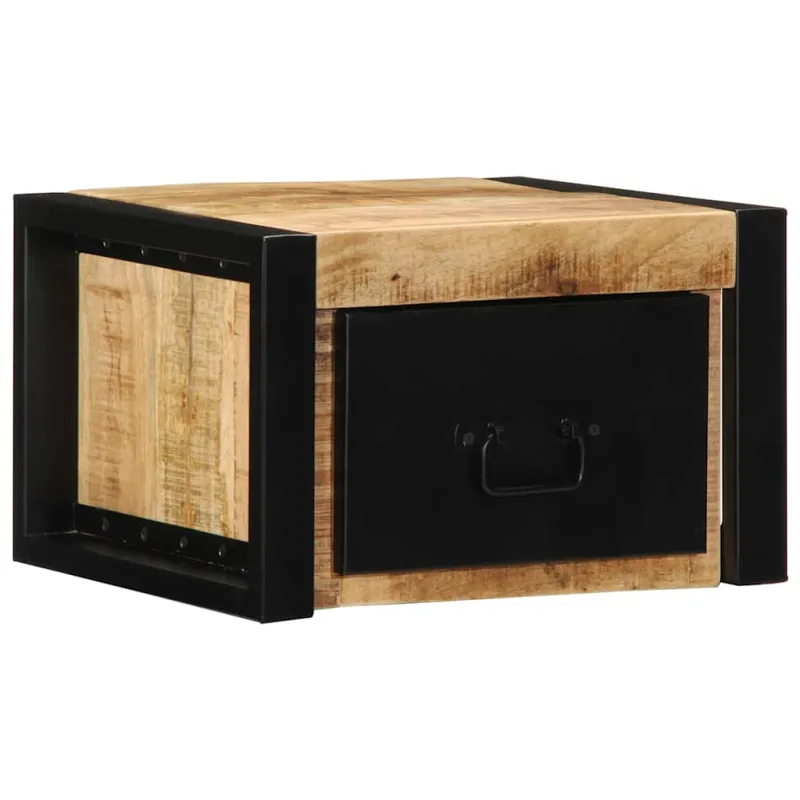 Spintelė prie lovos 40x35x25 cm Tvirtas neapdorotas medis Mango
