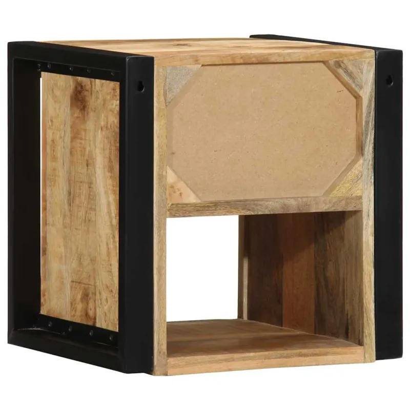 lovos spintelės 2 vnt 40x35x40cm masyvo neapdoroto medžio mango