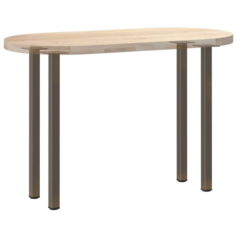 Konsolinio stalo kojos, 4 vnt., natūralus plienas, 72-74 cm, plienas