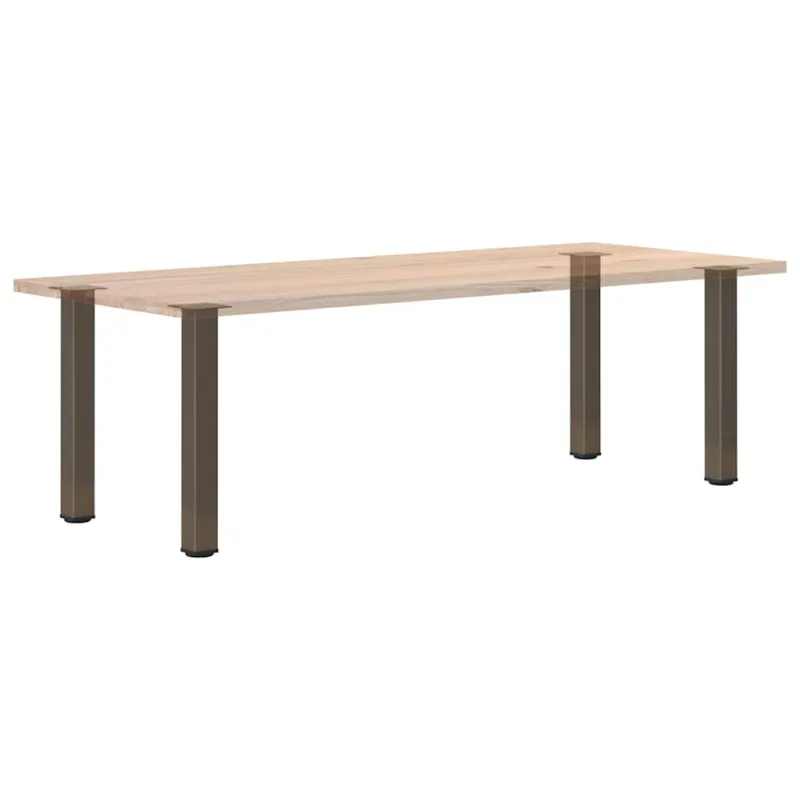 Konsolinio stalo kojos, 4 vnt., natūralus plienas, 72-74 cm, plienas