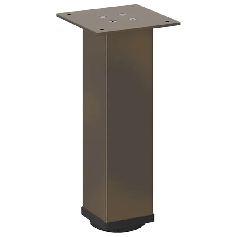 Kavos staliuko kojelės, 4 vnt., natūralus plienas, 42-44 cm, plienas