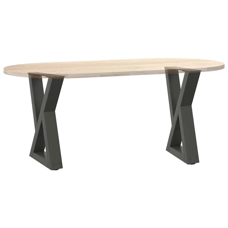 Kavos staliuko kojelės, 2 vnt., antracito spalvos, 28x(42-43,3) cm, plienas