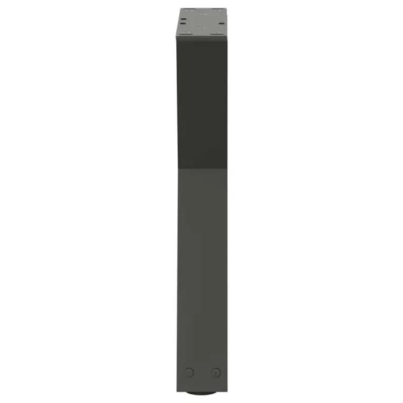 Kavos staliuko kojelės, 2 vnt., antracito spalvos, 38x(42-43,3) cm, plienas