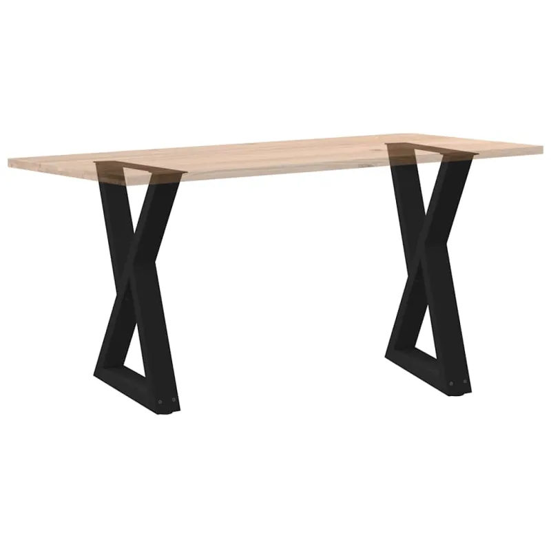 Valgomojo stalo kojos, 2 vnt., juodos, 50x(72-73,3) cm, plienas
