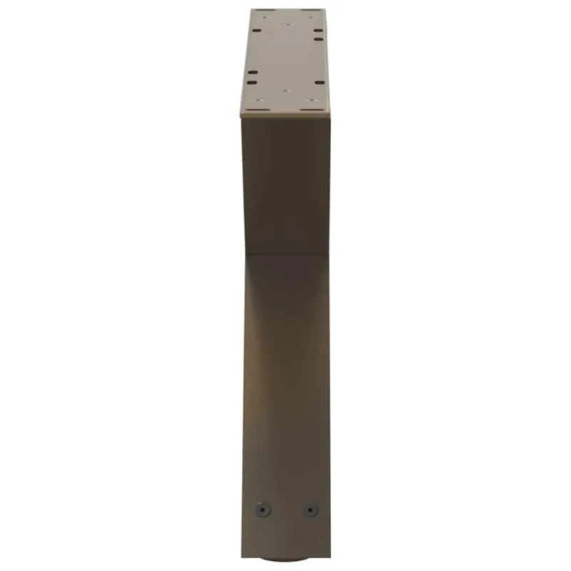 Kavos staliuko kojelės, 2 vnt., natūralus plienas, 60x(30-31,3) cm, plienas