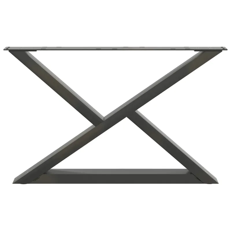 Kavos staliuko kojos, 2 vnt., antracito spalvos, 70x(42-43,3) cm, plienas