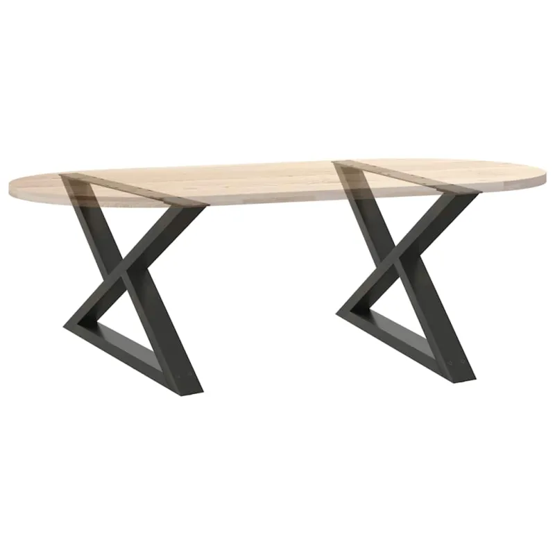 Kavos staliuko kojos, 2 vnt., antracito spalvos, 70x(42-43,3) cm, plienas