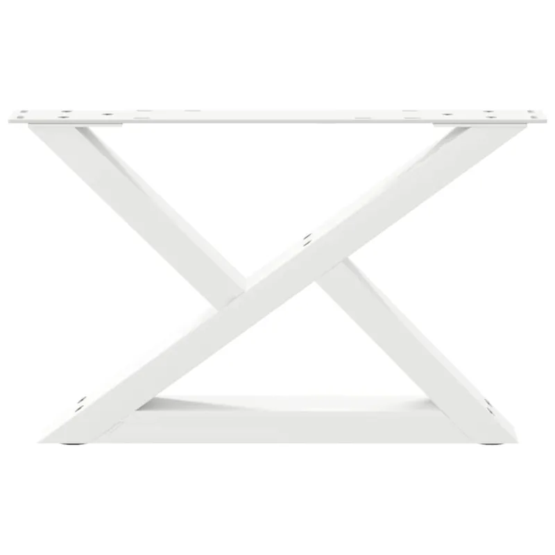Kavos staliuko kojelės, 2 vnt., baltos, 50x(30-31,3) cm, plienas