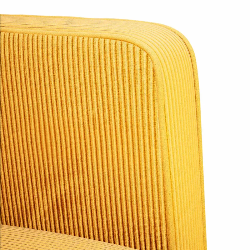 Loveseat sofa, šviesiai geltona, 109cm, velvetinis audinys