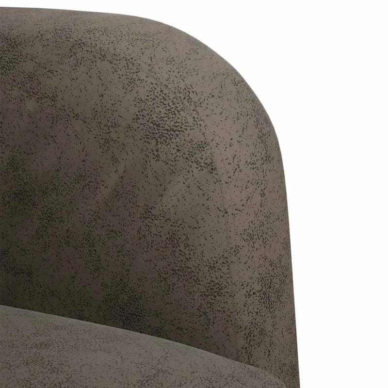 Loveseat sofa, tamsiai pilka, 110cm, dirbtinė oda