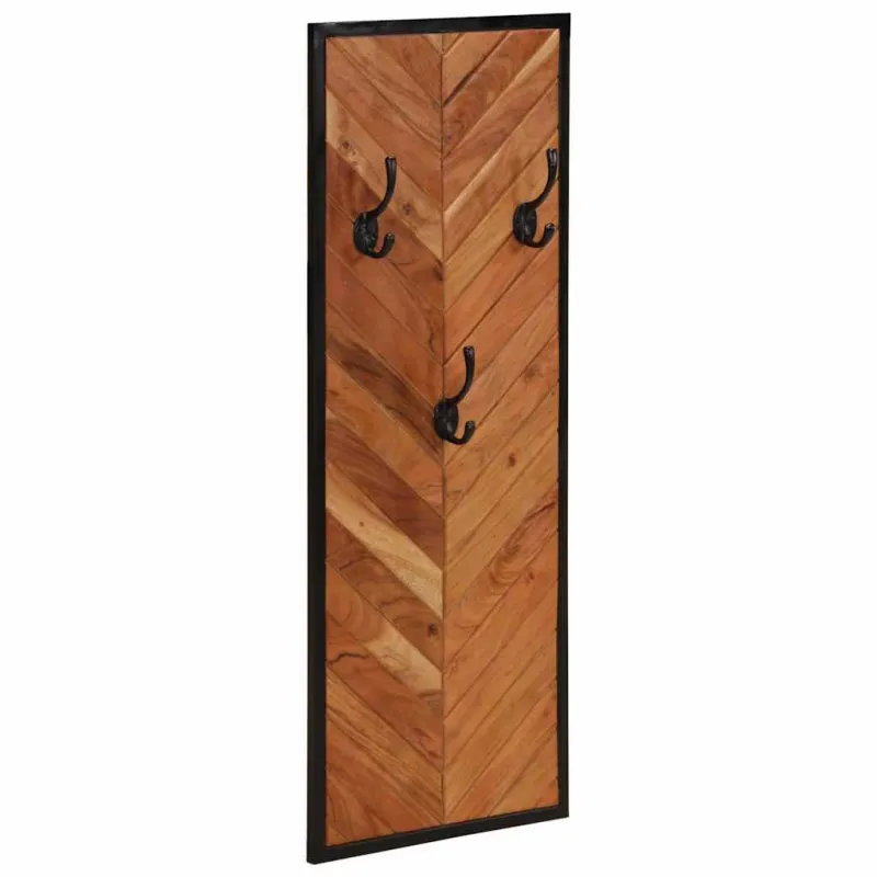 paltų kabyklos 2 vnt 35x1x90 cm akacijos masyvo