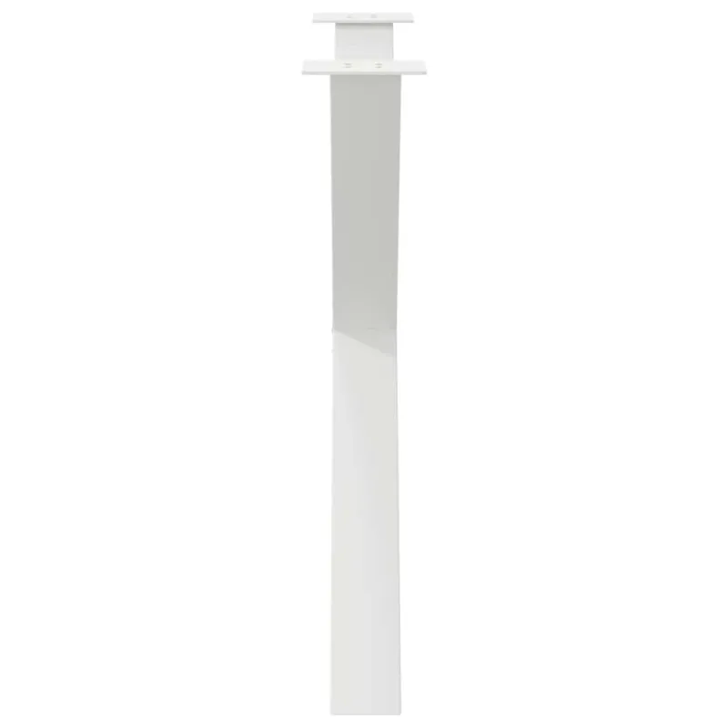 Valgomojo stalo kojos, 3 vnt., baltos, 90x(72-73) cm, plienas, X formos